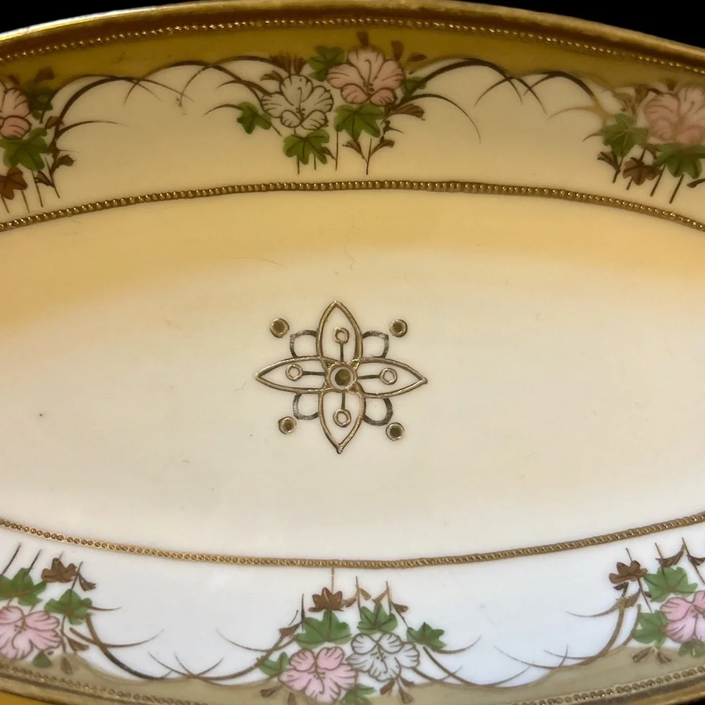 Vintage Hand Painted Nippon Trinket Dish